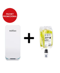 Pachet Premium Igienă Touchless: Dozator cu Senzor Satino Hyginity + Săpun Spumă Eco Spring Fresh 1L